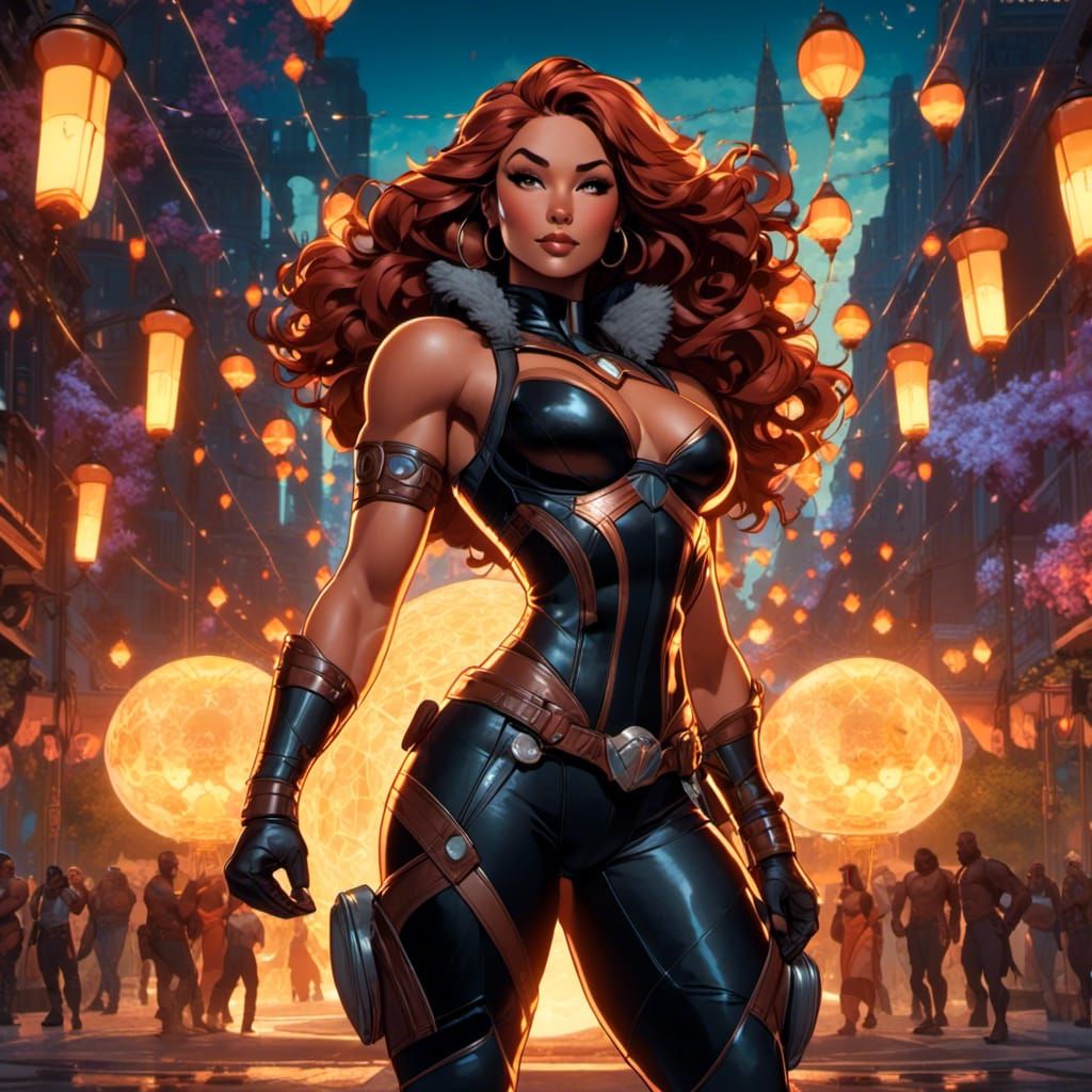 Kim Possible Cosplay in Art Nouveau Style