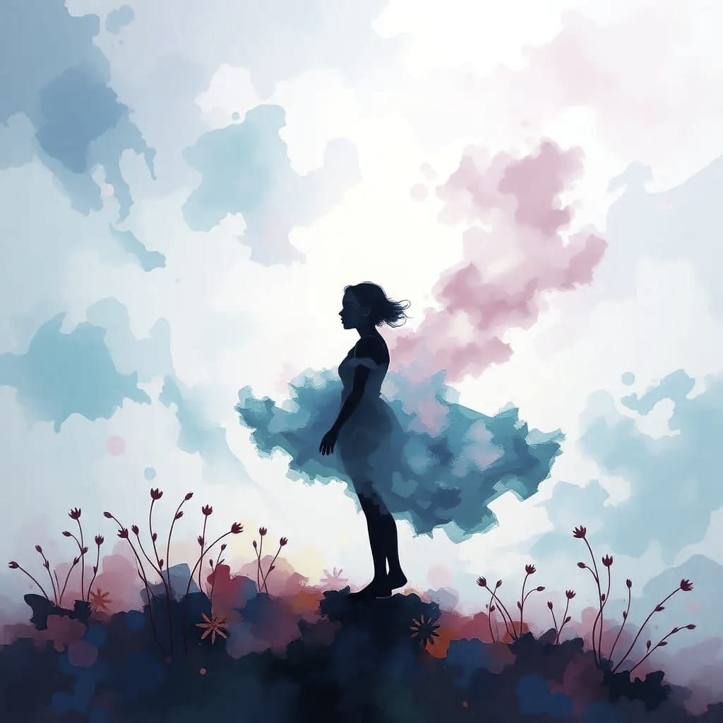 Ethereal Dreamlike Scene in Watercolor