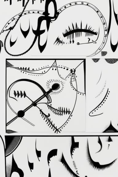 Abstract Graphic Score: The Flow of Time