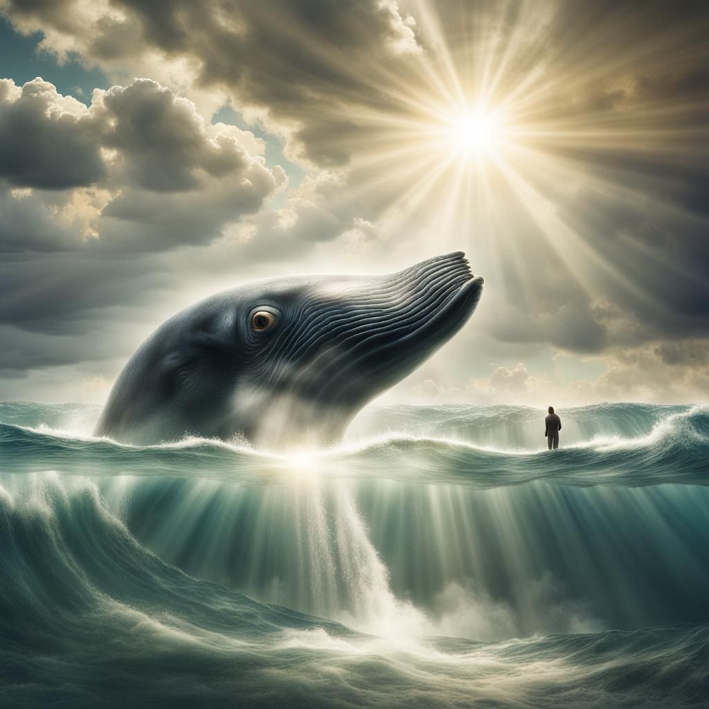 Jonah and the Whale in Divine Light