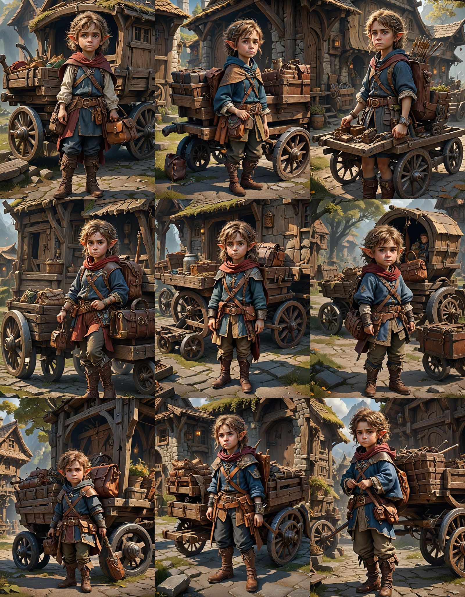 Halfling Sorcerer in Detailed Fantasy Concept Art