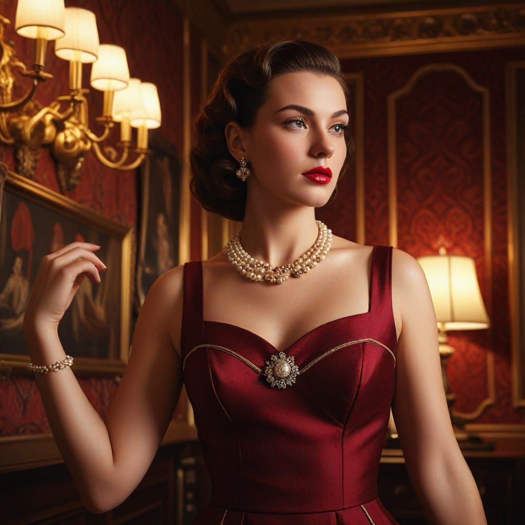 1950s Pin-Up Girl in Alex Ross Lighting