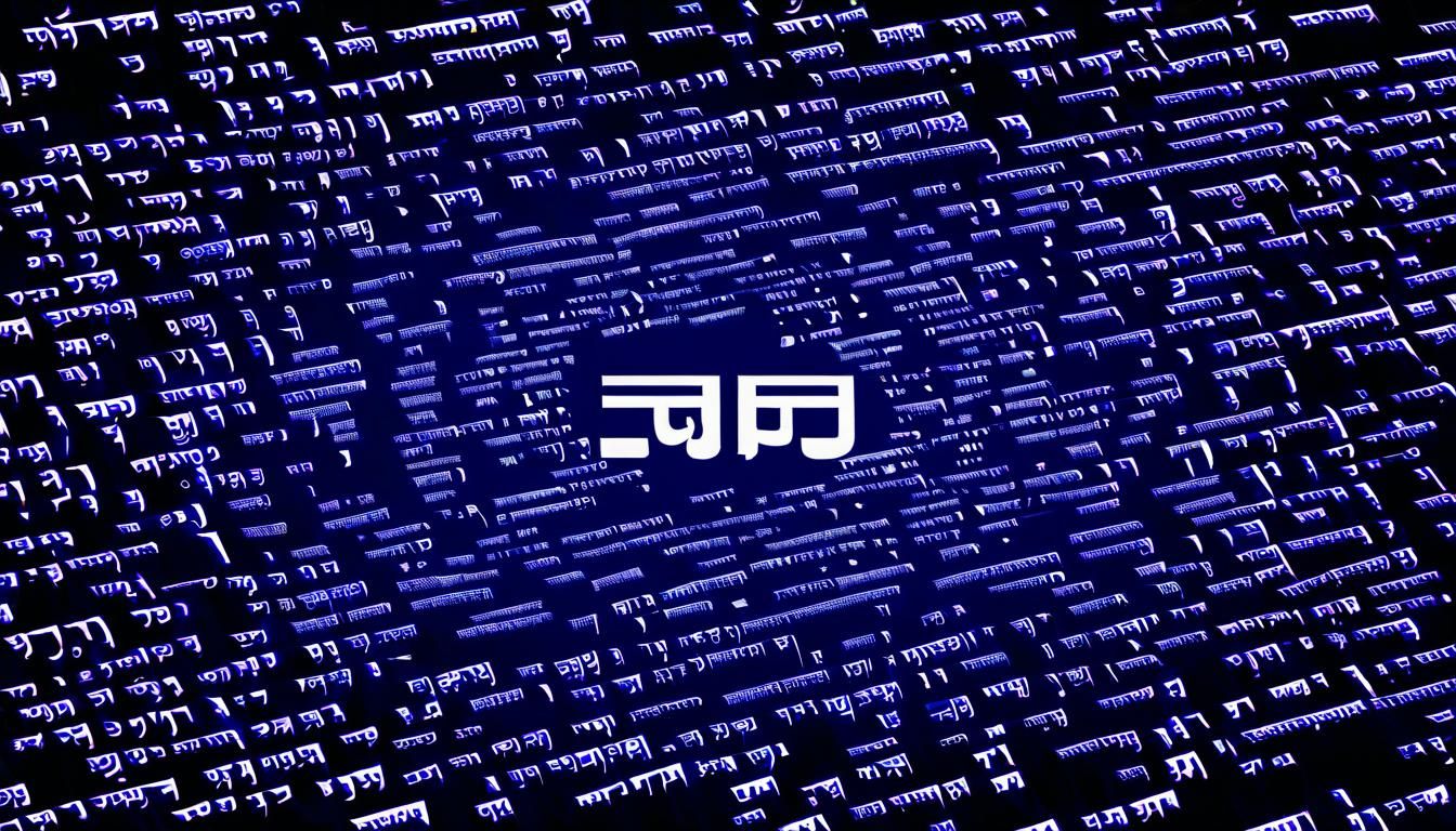 Stylized Rendition of Ancient Religious Texts