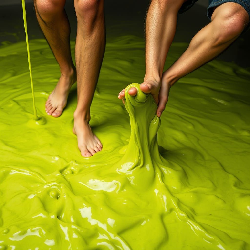 Men Stuck in Sticky Alien Slime