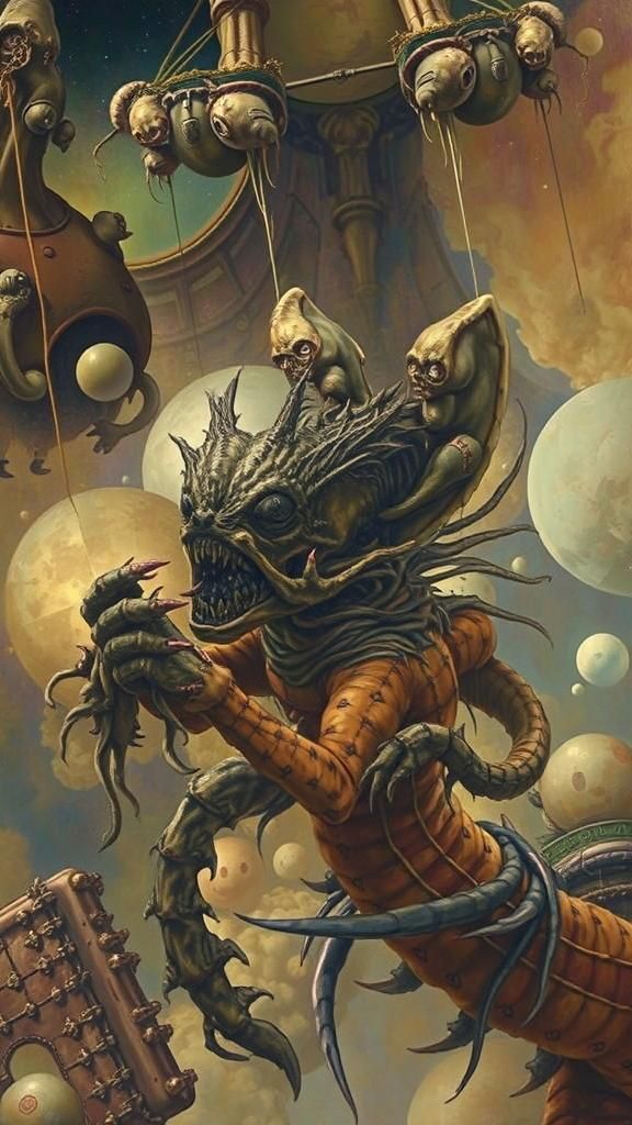 Psychedelic Dreamscape: Surreal Fantasy Painting