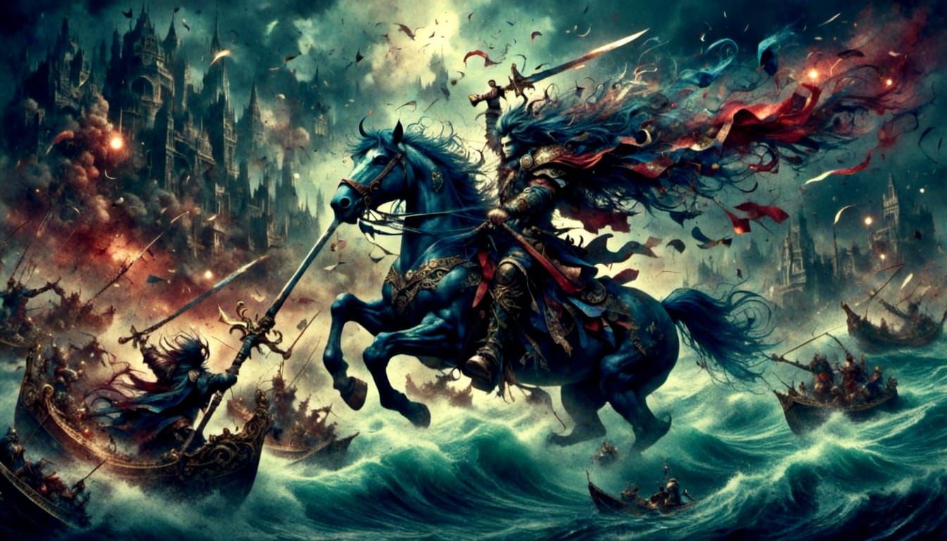 Lord Enma and King Yan in Fierce Battle