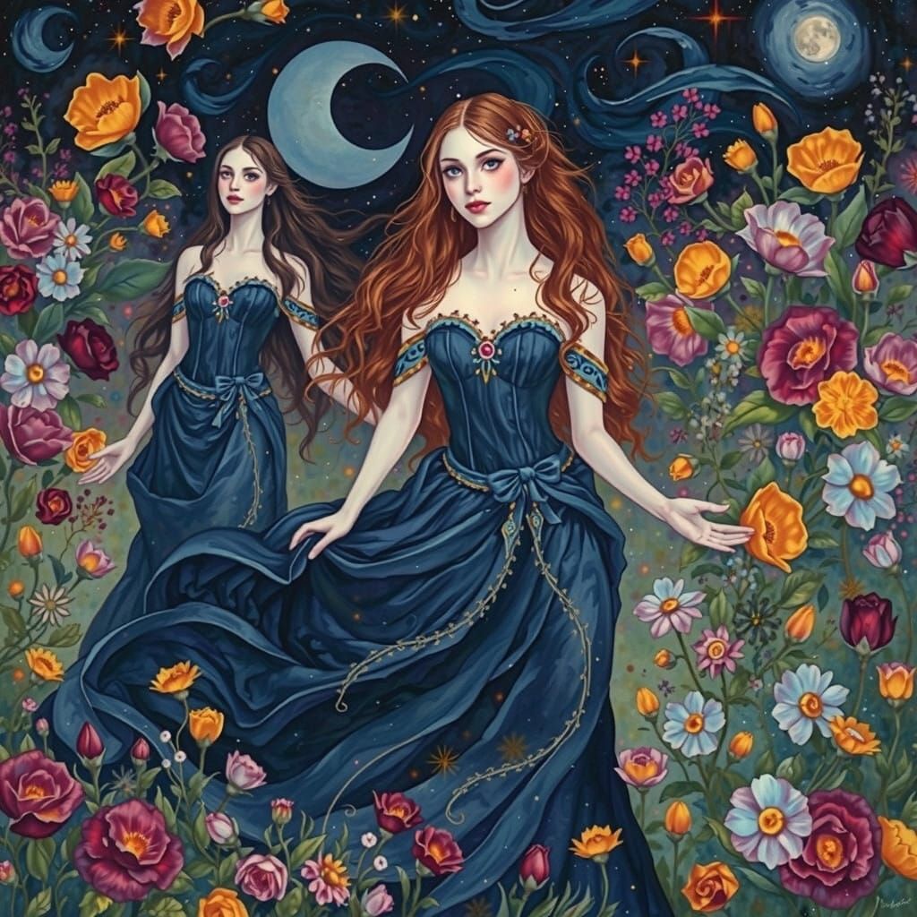 Ornate Goddesses of Avalon Emerge in Impressionist Masterpie...