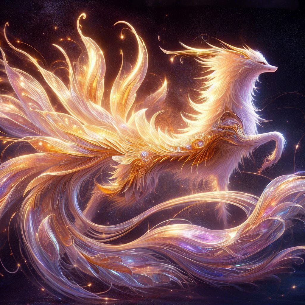 Magical Nine-Tailed Fox Fantasy Concept Art