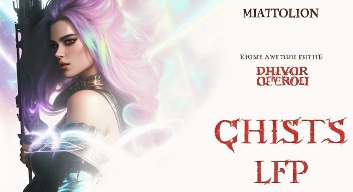 Eerie Woman with Chrome Hair in Dark Fantasy Style