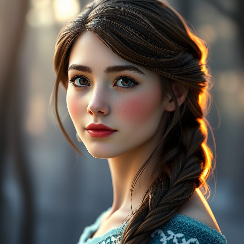 A portrait of Serene Nastenka in White Nights