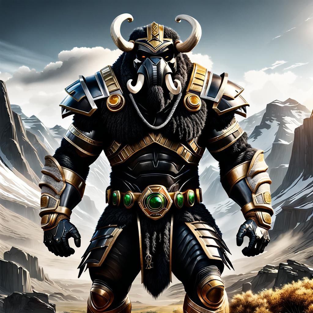 Black Mammoth Power Ranger in Armor