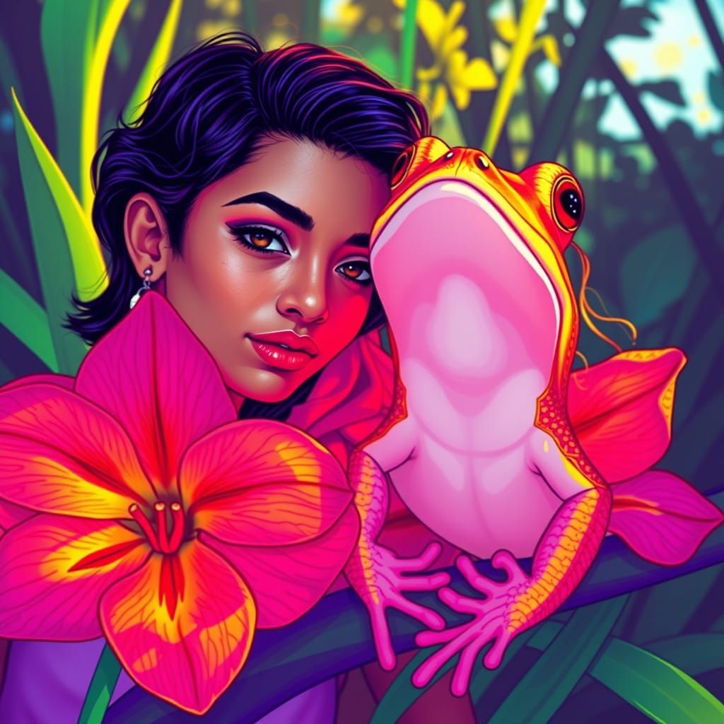 Androgynous Beauty in Vibrant Colors, Inspired by Earth Were...