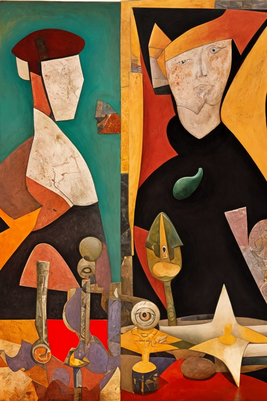 Hyperdetailed Abstract Maximalism in Contre-Jour Lighting