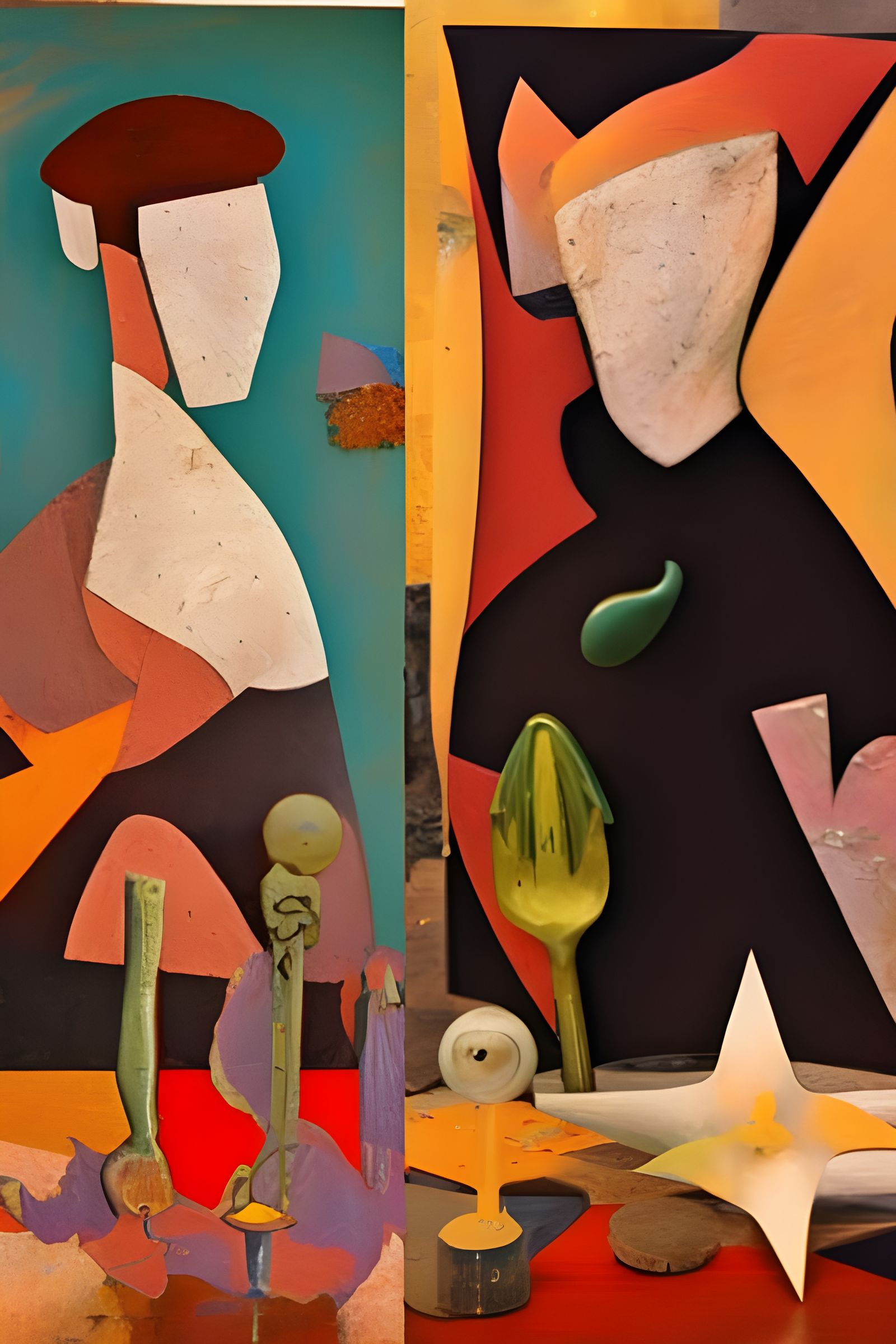 Abstract Landscape in Maximalist Style