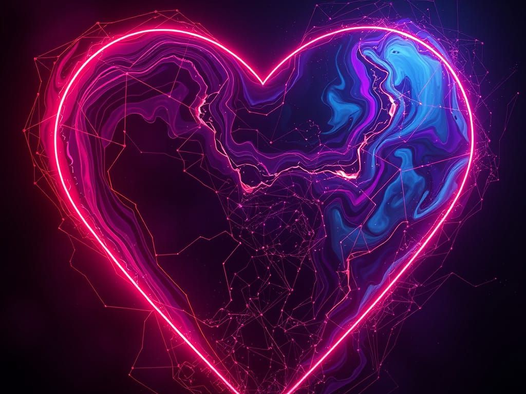 Darkness Descends in Neon Hues