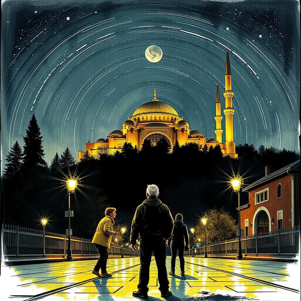 White Peacock Strolling Through Sunlit Forest