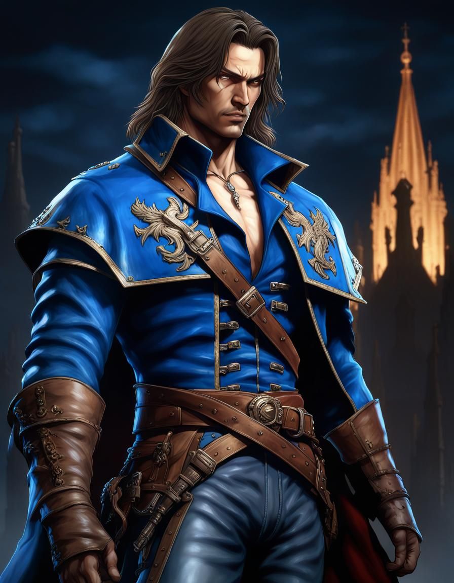 Trevor Belmont, Vampire Hunter with Blue Fire Powers
