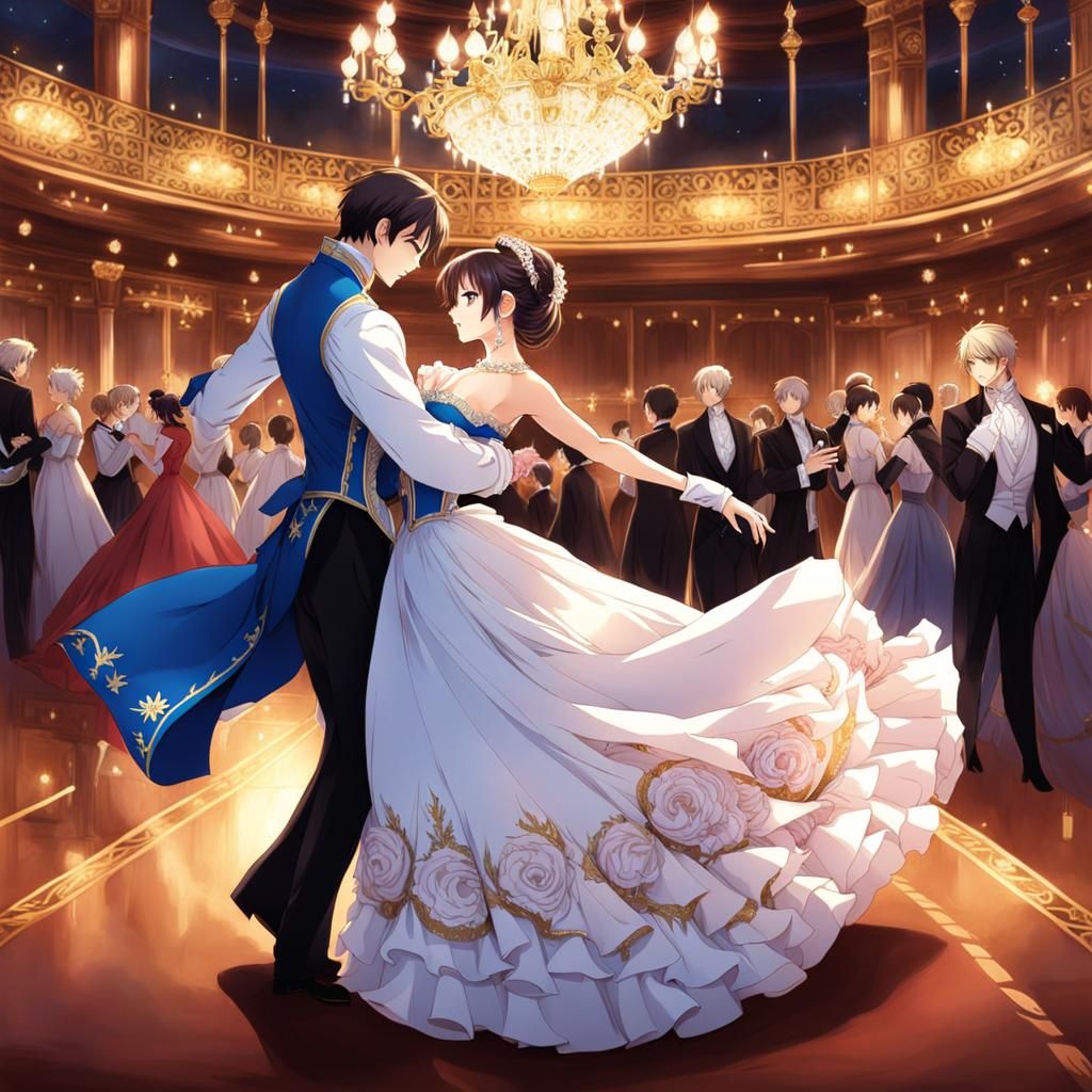 Girl and Prince Dancing: Anime Key Visual