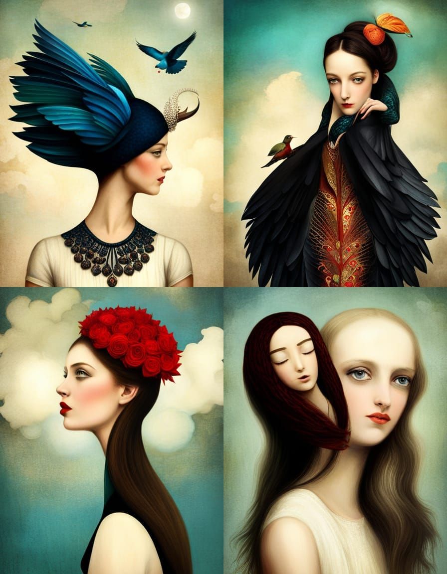 Dreamlike Digital Art in Christian Schloe Style