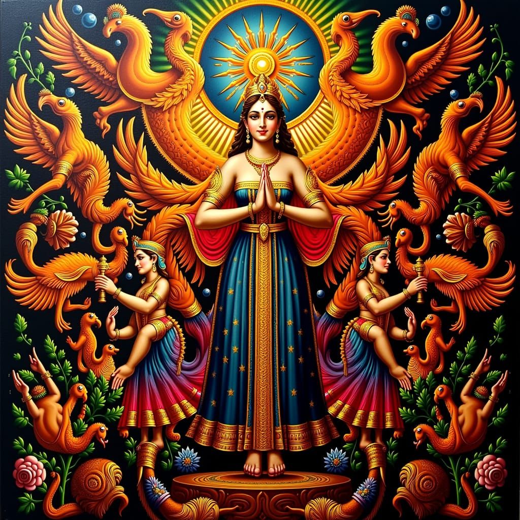 Masterpiece Painting of Beauty and Truth