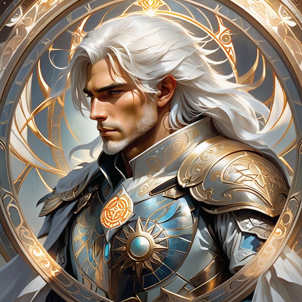 Radiant Shield of Peace in Dark Fantasy Style