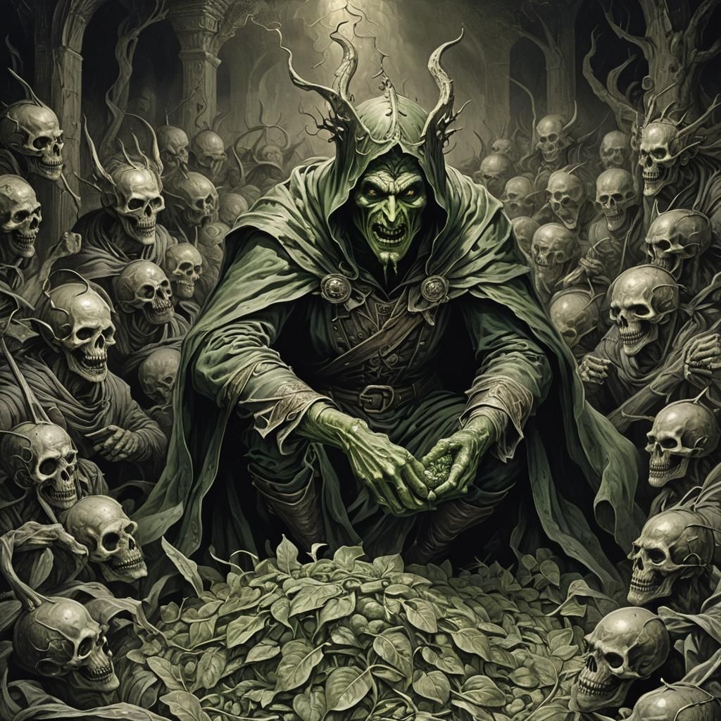 Sinister Spinach: A Darkly Engraved Horror