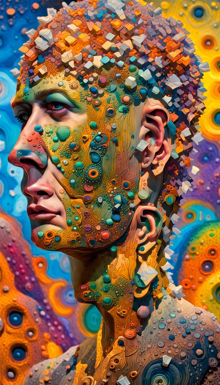 AI's Psychedelic 3D Interpretation of Human Art