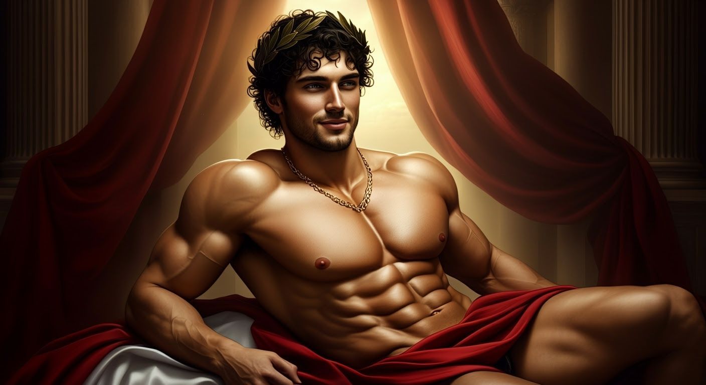 Heroic Man in Classical Style, Serene Expression