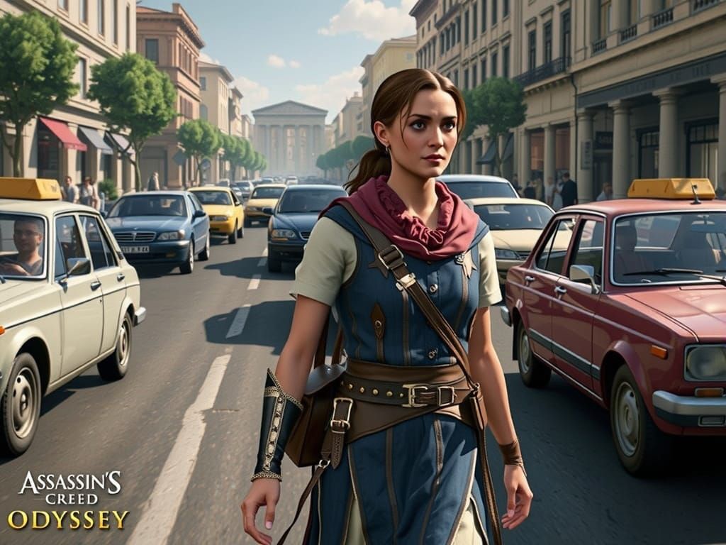 Kassandra as a Modern Tour Guide in 20th Century Athens