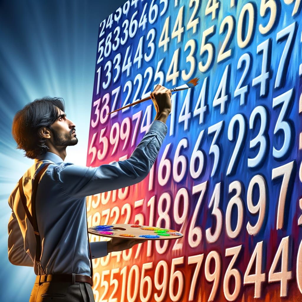 Passionate Painter Creates Number Art in 3D