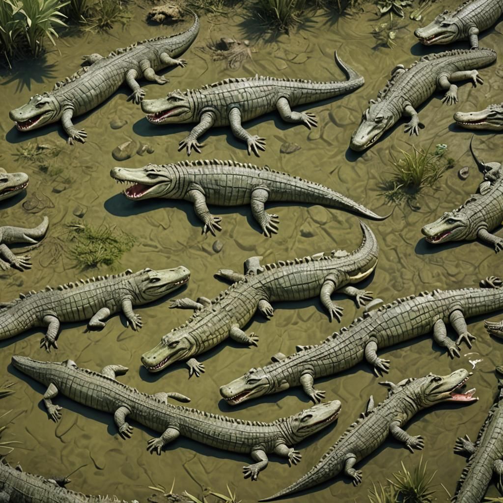 Human Crocodiles: An AI-Generated Creature