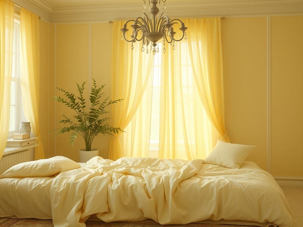 Softly Lit Minimalist Portrait in Warm Amber Hues