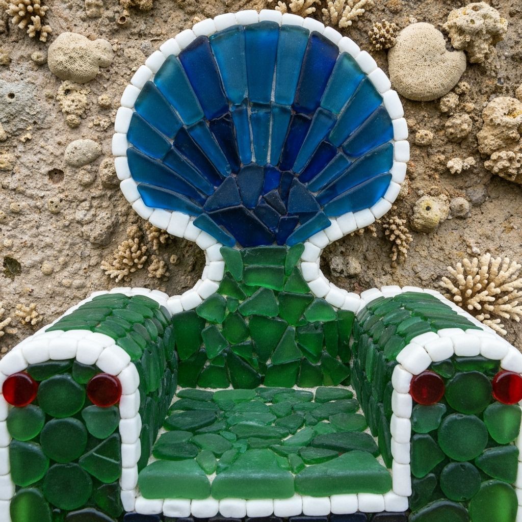 Ornate Sea Glass Throne Portrait