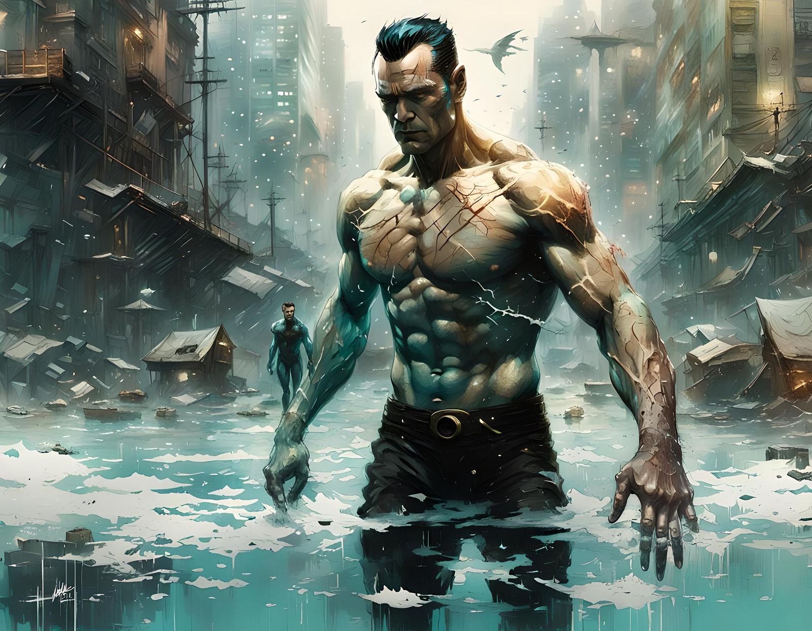 Namor the Sub-Mariner: Hyperdetailed Marvel Fine Art
