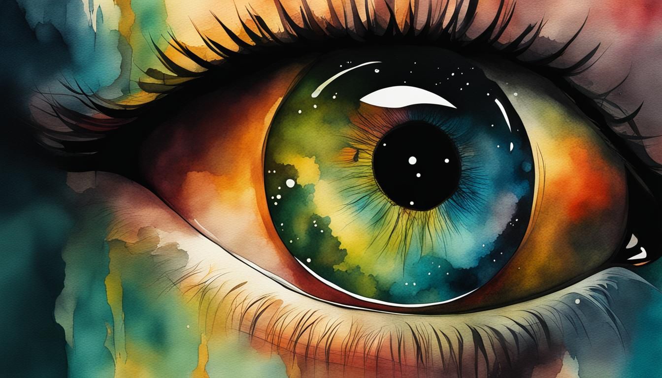 16:9: Watercolor painting "The Eye"