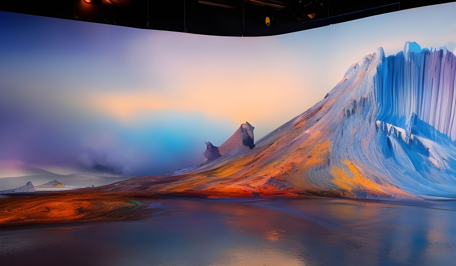 Dreamy Abstract Art with Magical Particles and Soft Light