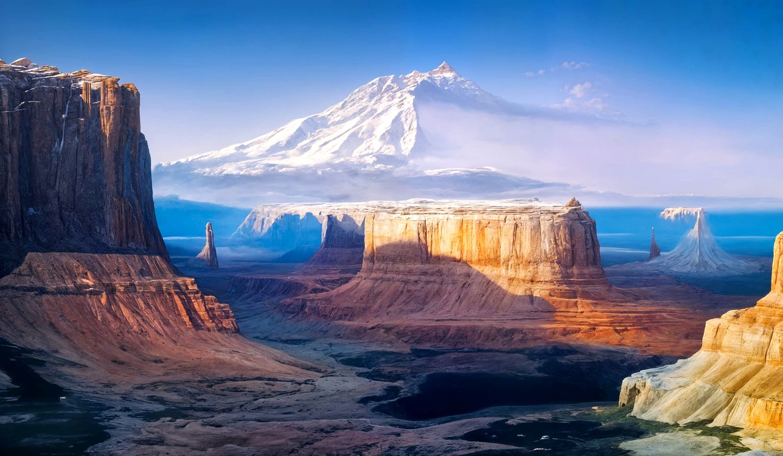 Surreal Folk Singers in Dreamy Abstract Art