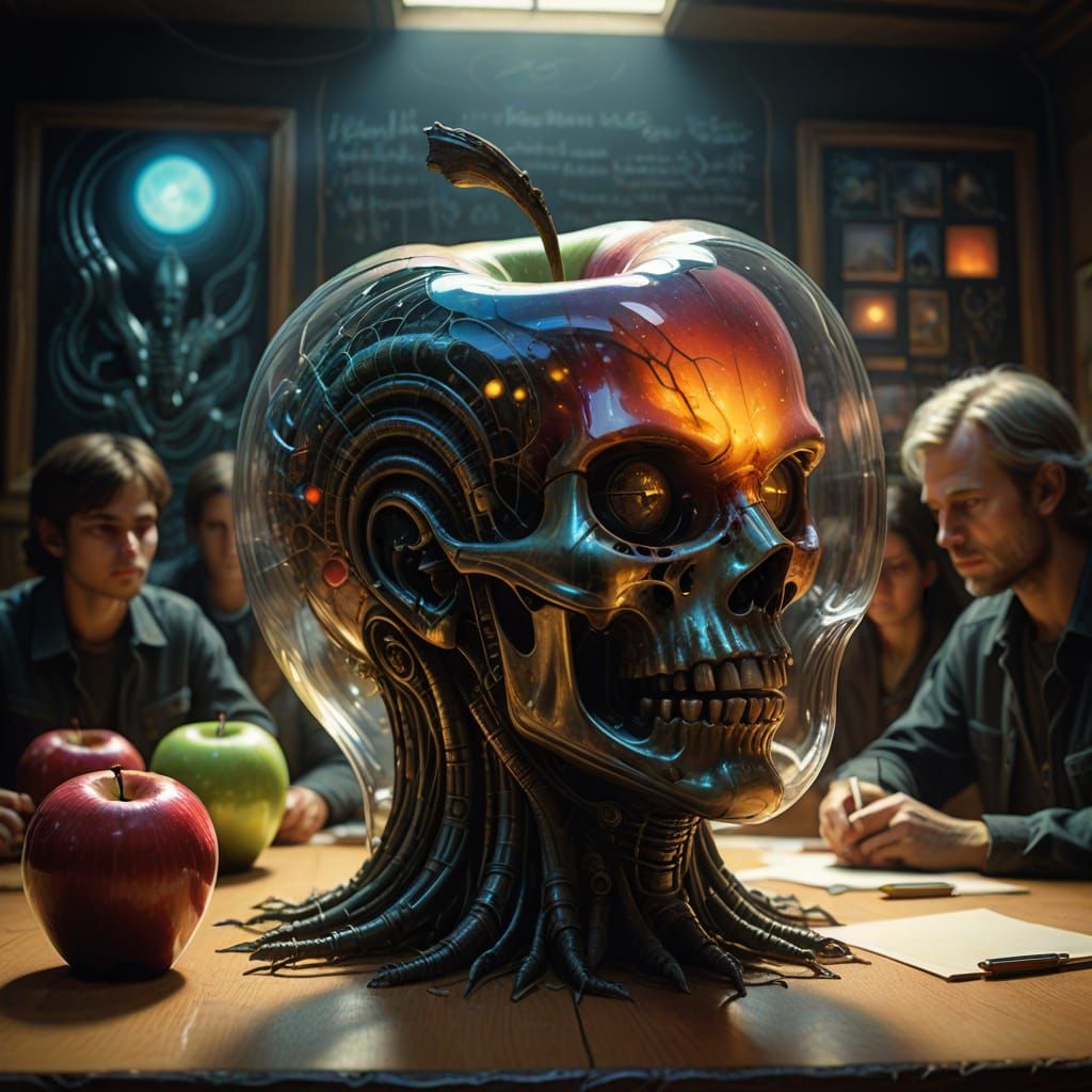 Diverse Youth Engaged in Lively Discussions within a Glowing...