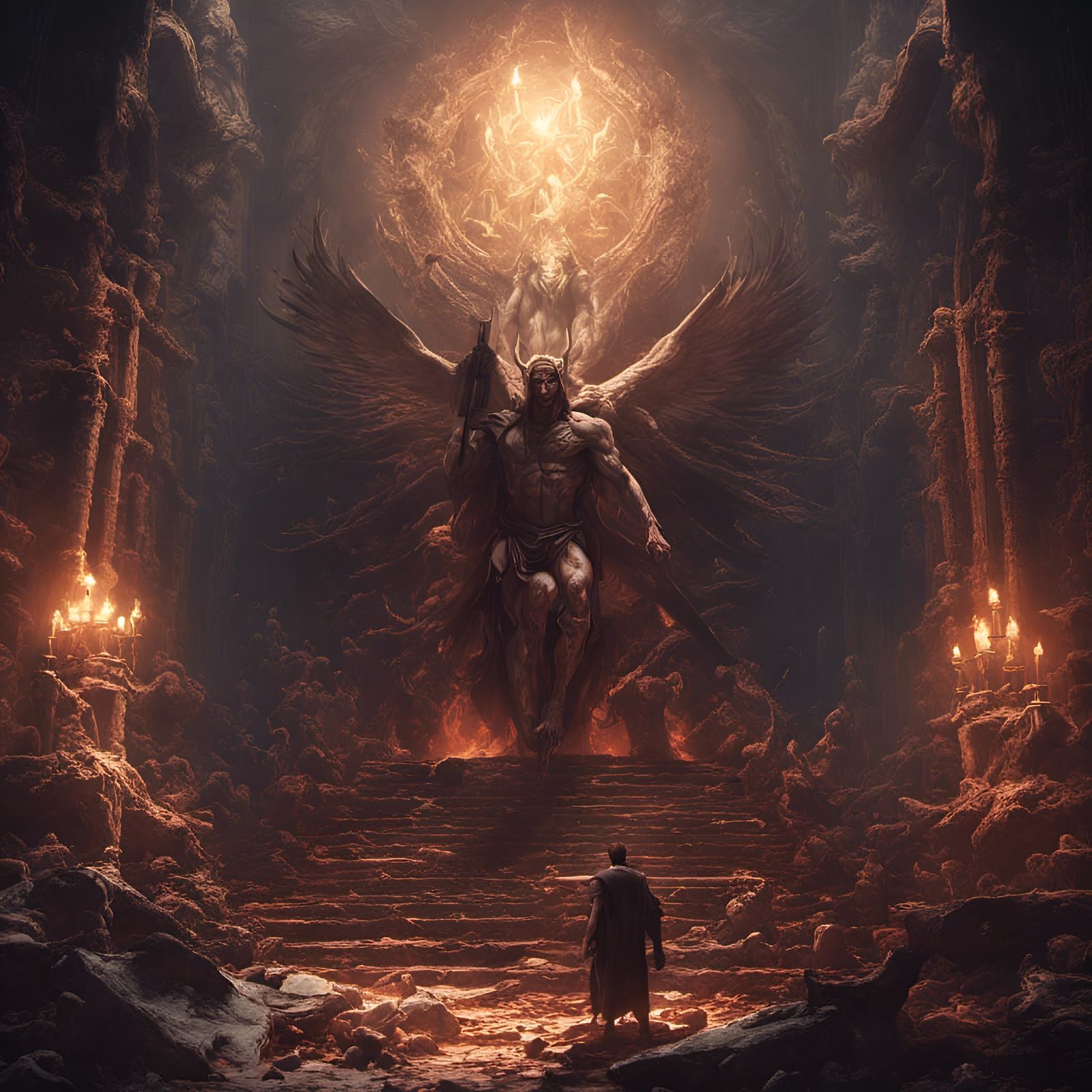 Archangel Michael's Dark Fantasy Exile of Lucifer