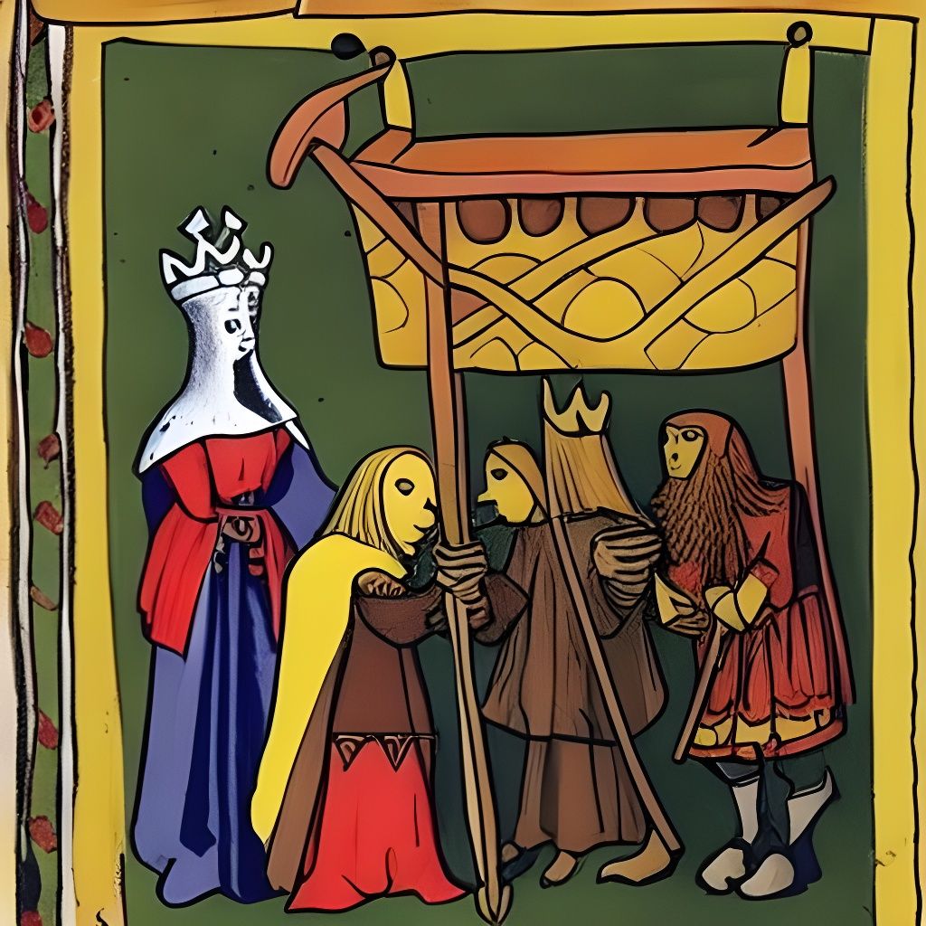 Medieval Chicken Royalty at Witch Trial