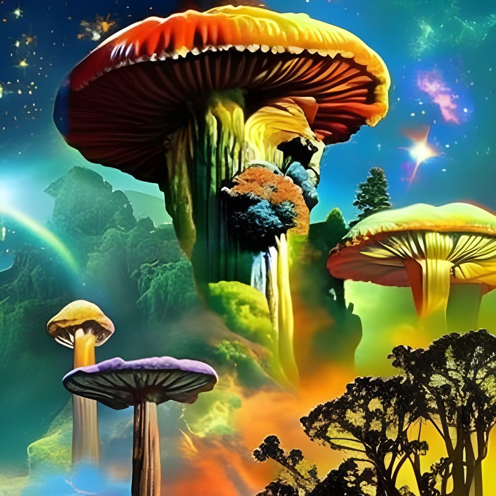 Psychedelic Magic Mushrooms Thriving in Space