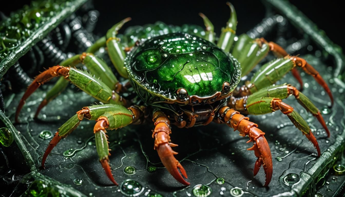 Fungous Crab-Insect at Crystal Console, Giger Inspired