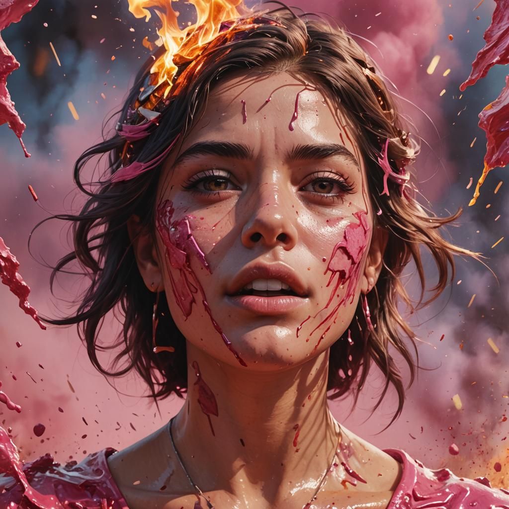 Hyperrealistic Splash Art with Dramatic Lighting