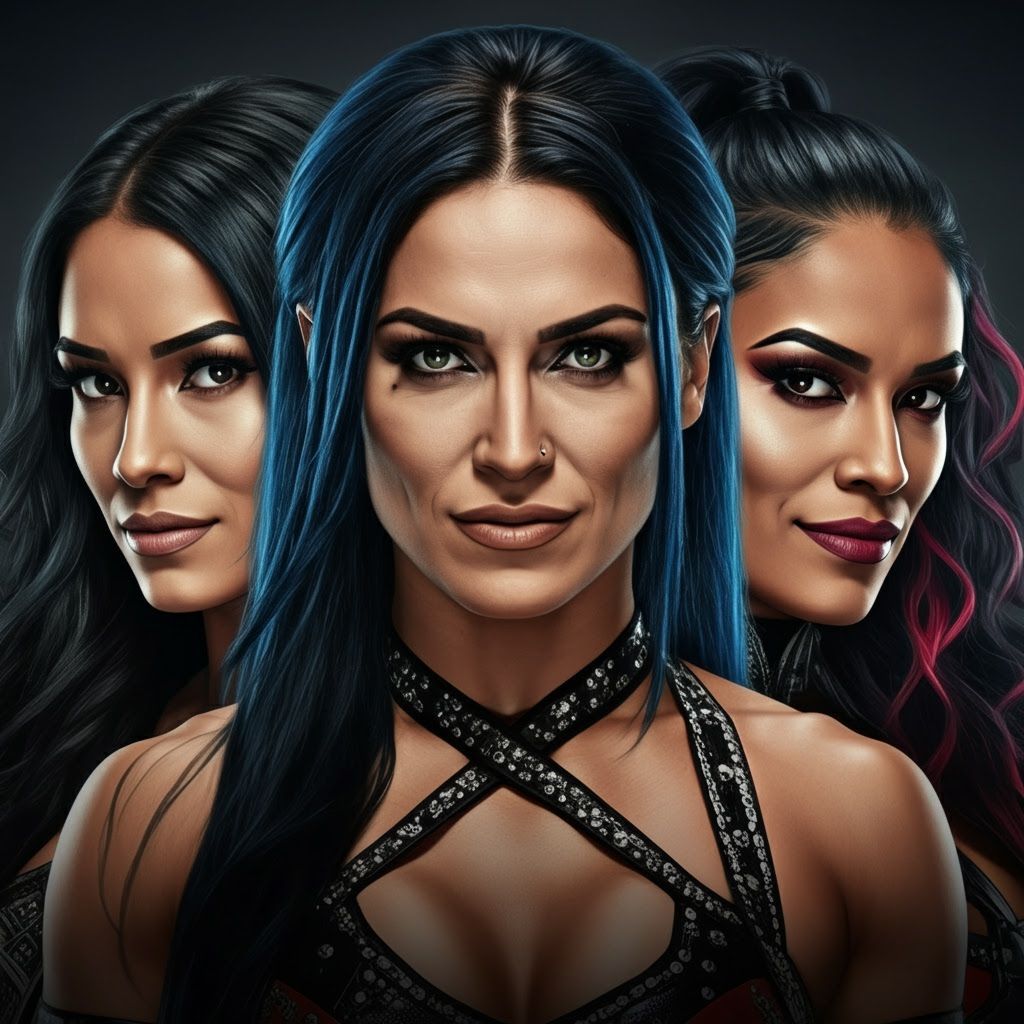 Giulia and Zelina Vega Face-Off in Art Nouveau Style