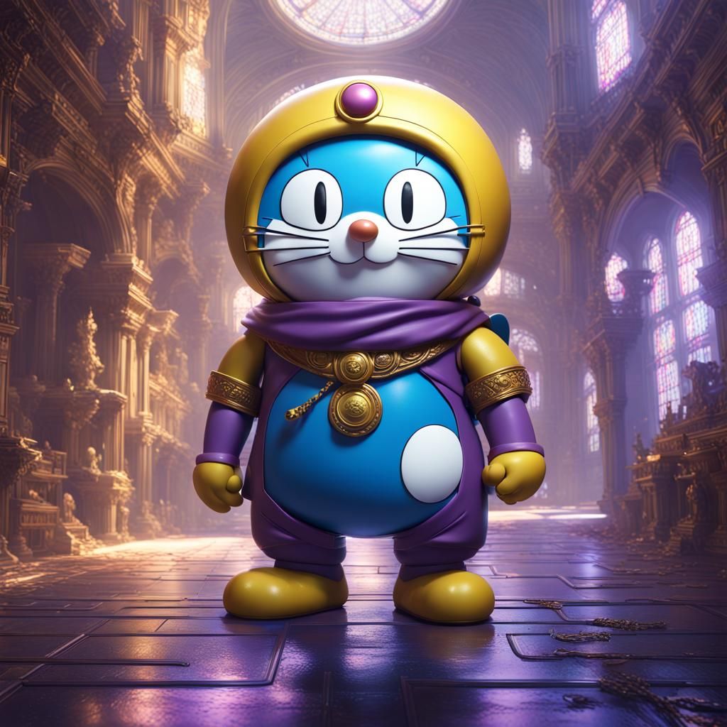 Doraemon Dark Fantasy Concept Art
