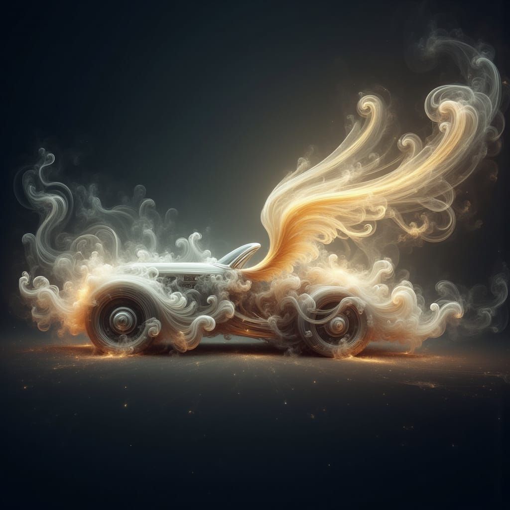 Celestial Car Drifting Through the Cosmos