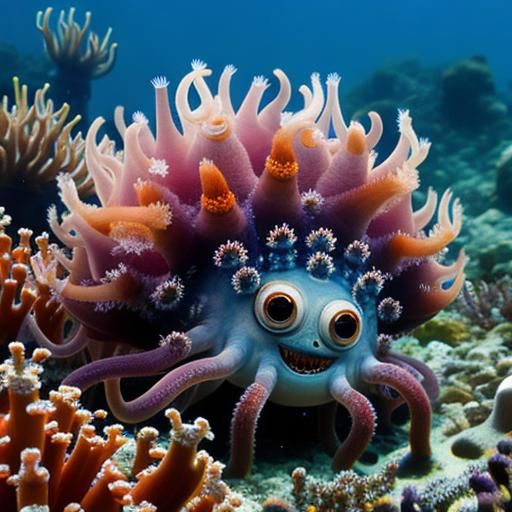 Adorable Monster Photography with Cnidaria Bokeh