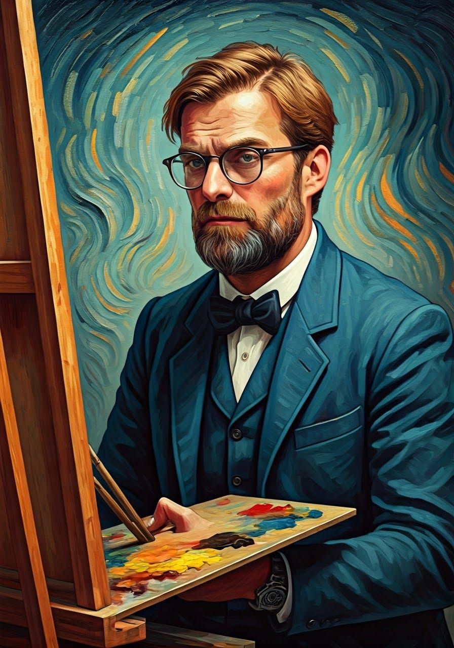 Post-Impressionist Portrait of a Manager as Van Gogh