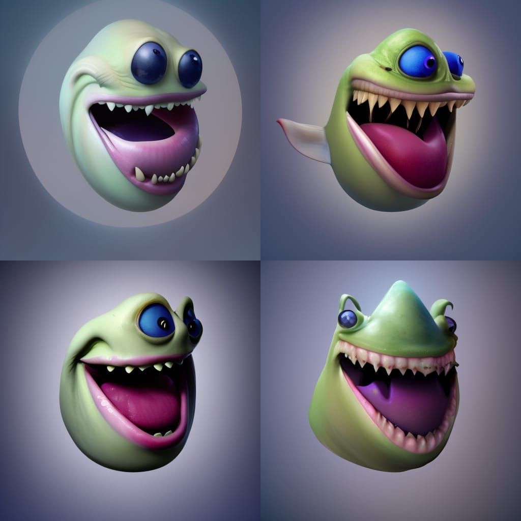 Clampire: A Pixar-Style Clam Vampire Concept