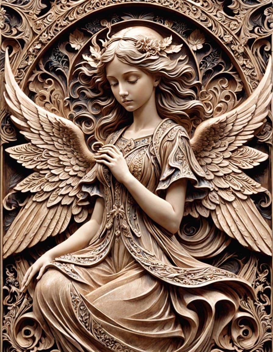 relief carving, razzle-dazzle, composite